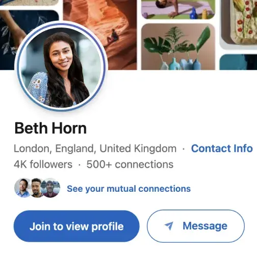 Professional headshot example