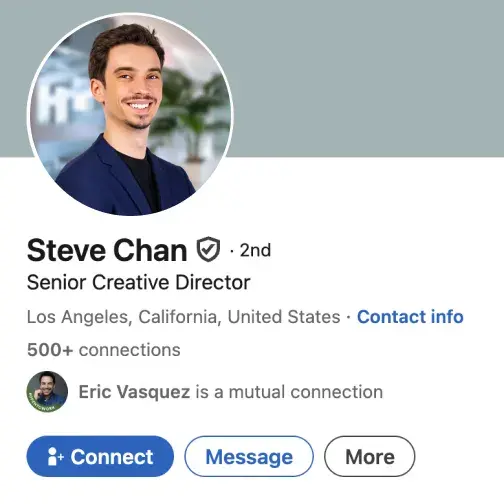 Professional headshot example