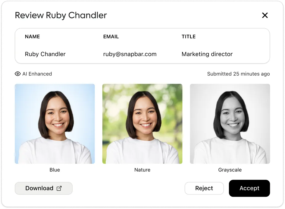 Review Ruby Chandler submission modal