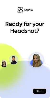Ready for your headshot — start screen