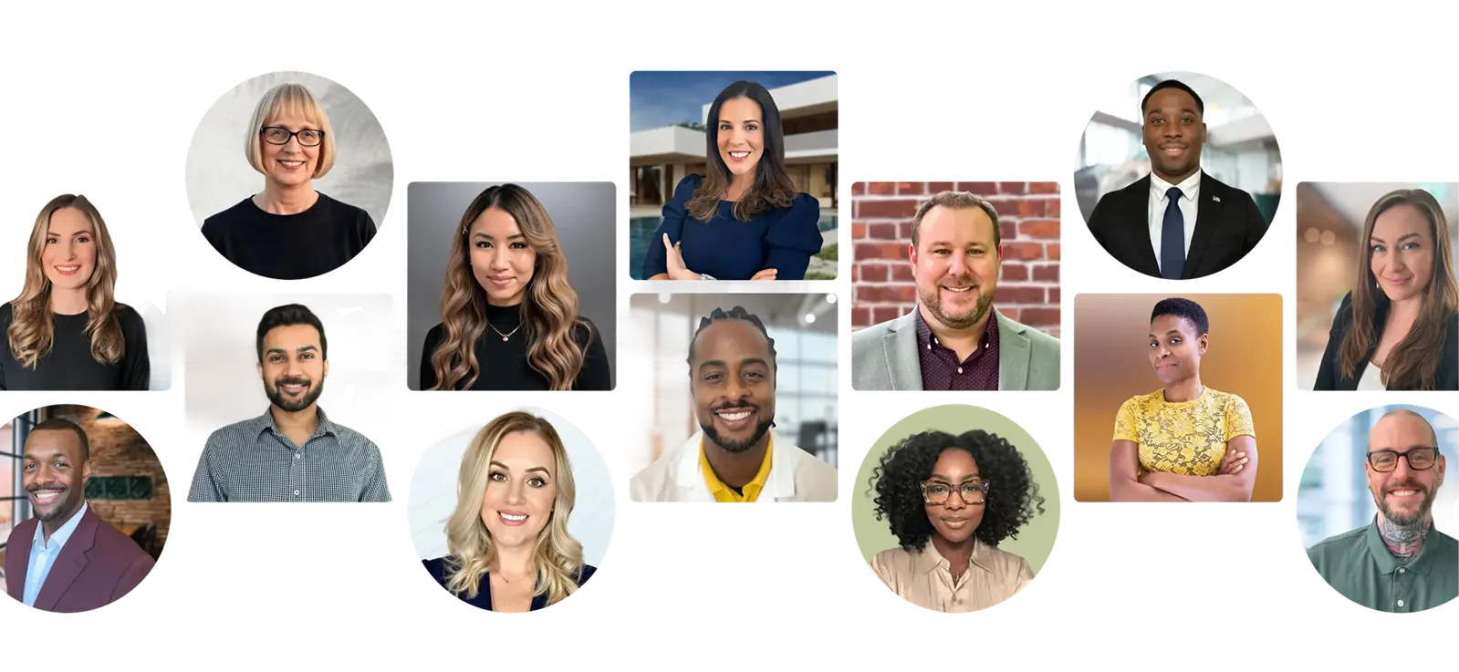 Collection of professional headshots taken with Scale Headshots