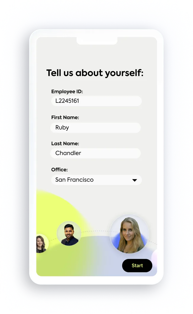 Studio setup form with custom fields